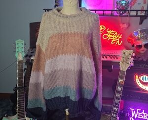 Democracy Multicolor Striped Sweater